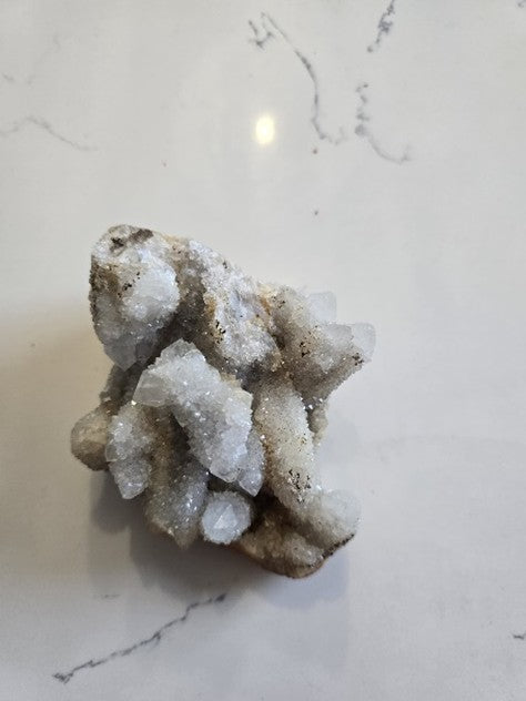 Drusy Spirit White crystal quartz cluster