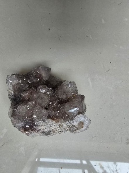 Spirit Drusy Grey Quartz Cluster