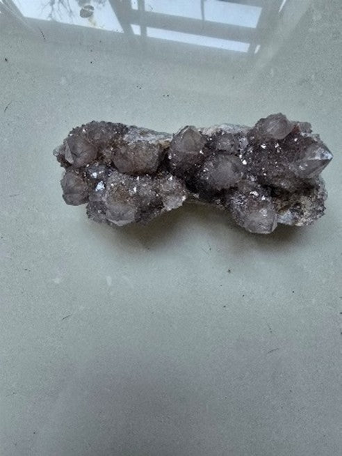 Spirit Drusy Grey Quartz Cluster